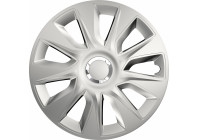 4-Piece Hubcaps Stratos RC Silver 16 inch
