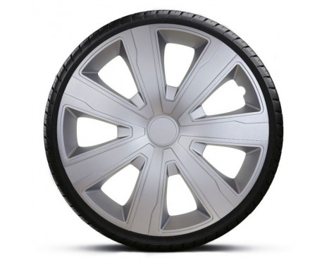 4-piece Hubcaps Tenzo 14-inch silver, Image 2