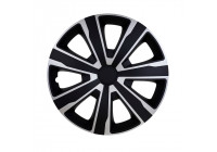 4-piece Hubcaps Tenzo 16-inch silver / black