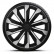 4-piece Hubcaps Typhoon 16-inch silver / black, Thumbnail 2