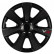 4-Piece Hubcaps VR 13-inch black / carbon-look / logo