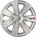 4-Piece Hubcaps VR 16-inch silver / carbon-look / logo