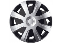 4-Piece J-Tec Wheel Mistral Mistral Set of 15-inch silver / black (sphere)