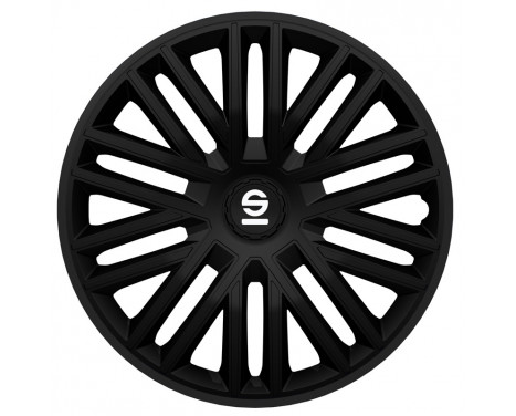 4-piece Sparco hubcap set Bergamo 14-inch black