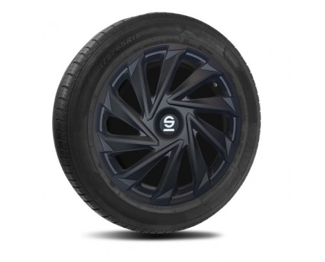 4-piece Sparco hubcap set Varese 16-inch black, Image 2