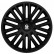 4-piece Sparco Hubcaps Bergamo 15-inch black