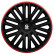 4-piece Sparco Hubcaps Bergamo 16-inch black / red