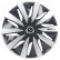 4-Piece Sparco Hubcaps Lazio 15-inch gray / silver
