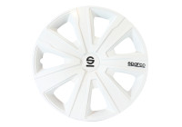4-Piece Sparco Hubcaps Palermo 14-inch White