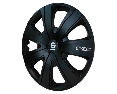 4-piece Sparco Hubcaps Palermo 16-inch black, Image 2