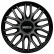 4-Piece Sparco Hubcaps Roma 13-inch gray / black