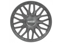 4-Piece Sparco Hubcaps Roma 15-inch gray