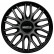 4-Piece Sparco Hubcaps Roma 16-inch gray / black