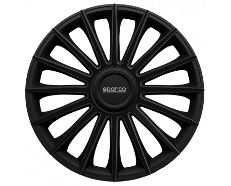 4-Piece Sparco Hubcaps Treviso 14-inch black