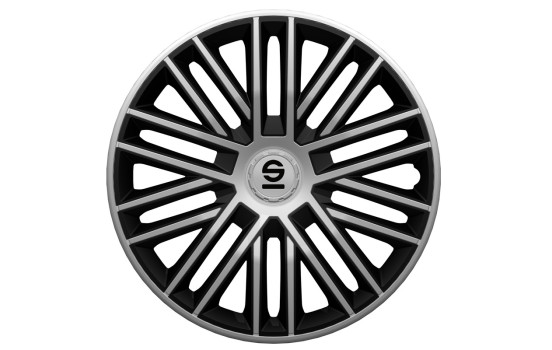 4-piece Sparco Wheel caps set Bergamo 14-inch silver / black