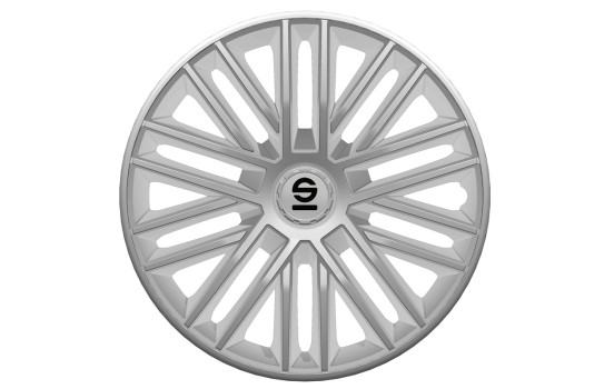 4-piece Sparco wheel caps set Bergamo 15-inch silver