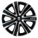 4-Piece Sparco Wheel Cover Set Palermo 14-inch silver/black