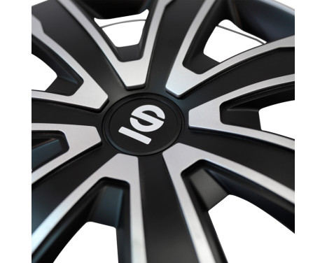 4-Piece Sparco Wheel Cover Set Palermo 14-inch silver/black, Image 3