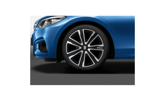 4-Piece Sparco Wheel Cover Set Palermo 14-inch silver/black, Image 4