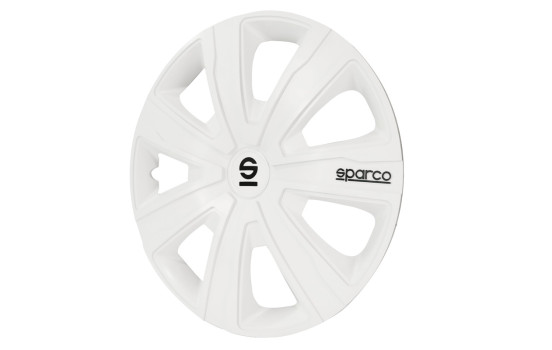4-piece Sparco Wheel cover set Palermo 16-inch white, Image 2