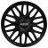 4-Piece Sparco Wheel cover set Roma 13-inch black