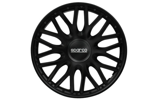 4-Piece Sparco Wheel cover set Roma 16-inch black