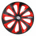 4-piece Sparco wheel cover set Sicilia 15-inch black / red / carbon