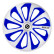 4-Piece Sparco Wheel Cover Set Sicilia 16-inch silver / blue / carbon, Thumbnail 2