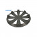 4-Piece Wheel Cover Set Aviator Silver & Black 16'', Thumbnail 5