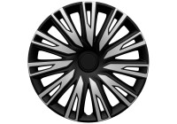 4-piece wheel cover set Copra 14-inch silver/black