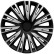 4-piece wheel cover set Copra 14-inch silver/black