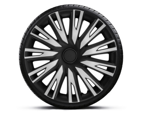 4-piece wheel cover set Copra 14-inch silver/black, Image 2