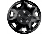 4-Piece wheel cover set Nova NC Black 14 inch