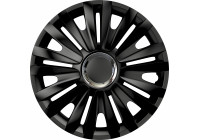 4-Piece Wheel Cover Set Royal RC Black 14 inch