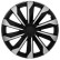 4-piece wheel cover set Typhoon 17-inch silver/black