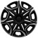 4-piece wheel cover set Varido 14-inch silver/black
