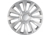 4-Wheel Hubcaps Avalone Pro 13-inch silver + chrome ring