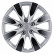 Arkansas 15-inch wheel cover set, silver/gunmetal