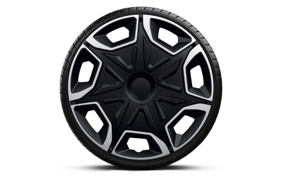 AutoStyle 4-Piece Wheel Cover Set Blade 15-inch silver/black, Image 2