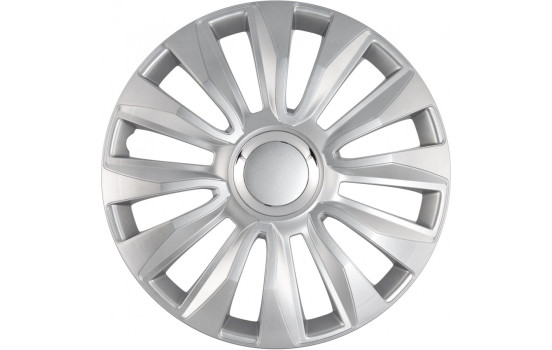 Avalone Pro 15-inch wheel cover set silver + chrome ring