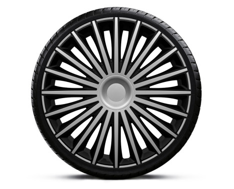 Dakota 15-inch wheel cover set, silver/black, Image 2