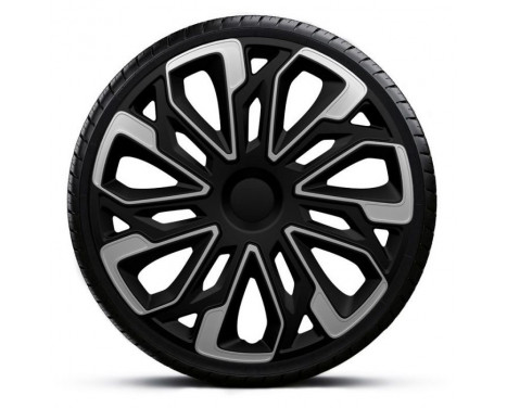 Estoril 13-inch wheel cover set silver/black, Image 2