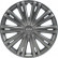 Giga 14-inch gun-metal wheel cover set