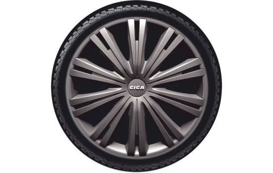 Giga 14-inch gun-metal wheel cover set, Image 2