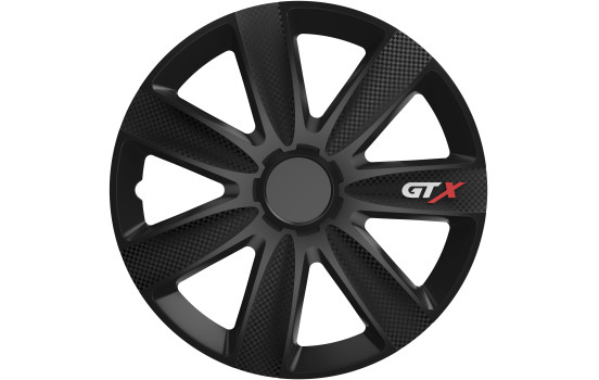 Hubcap set GTX Carbon Black 16 inch