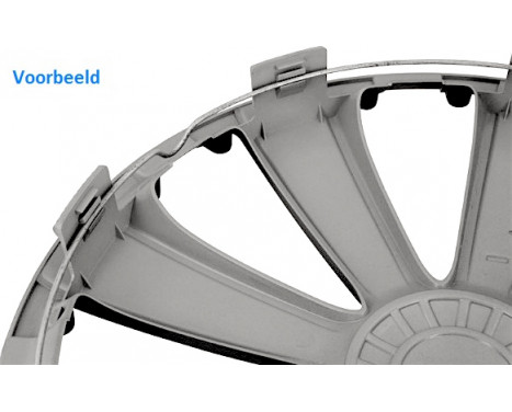 Hubcap set Rapide NC Silver&Black 13 inch, Image 2