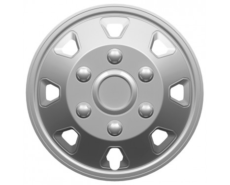 Hubcap set Utah II 16-inch silver (Convex Rims)