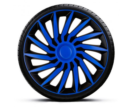 Kendo 14-inch wheel cover set, black/blue, Image 2