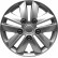 Kentucky 16-inch gunmetal wheel cover set