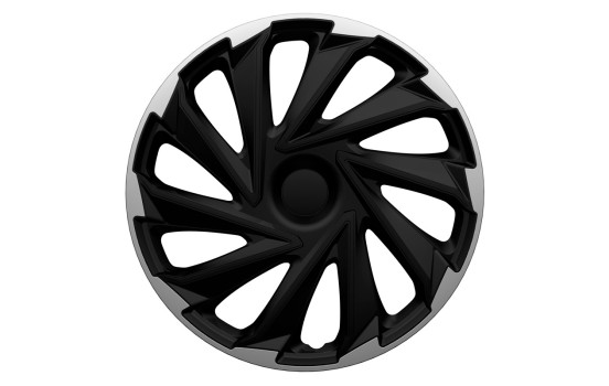 Misano 15-inch wheel cover set silver/black